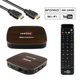 Redline RED360 4K Ultra HD WiFi Ethernet MicroSD Android 9.0 TV OTT Set-Top-Box